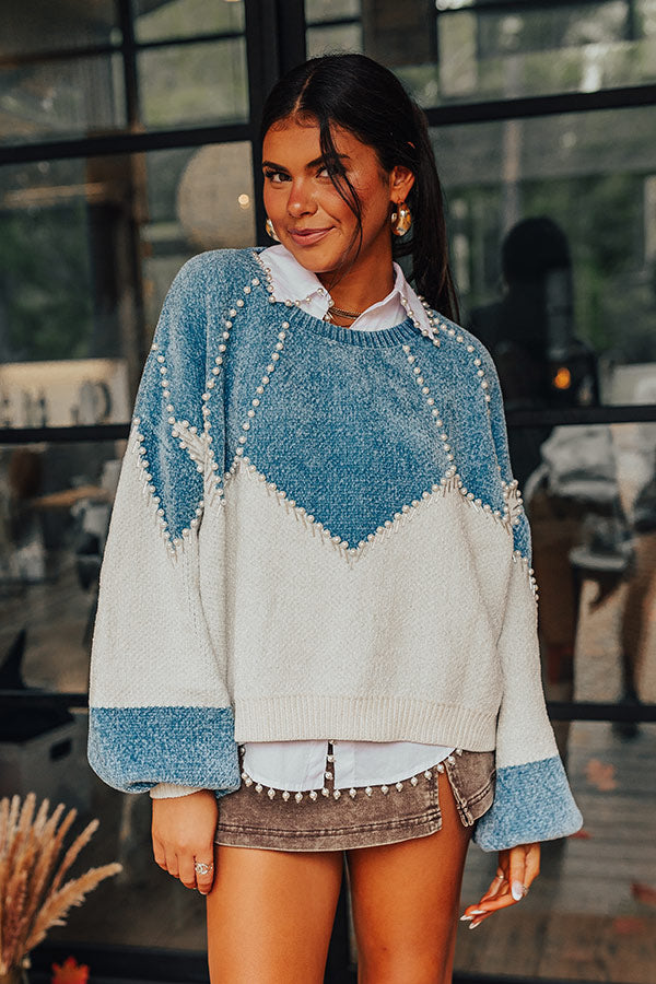 Tracking Promises Embellished Chenille Sweater Image - 5