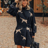 Fiercely In Love Sweater Dress In Black Image - 1