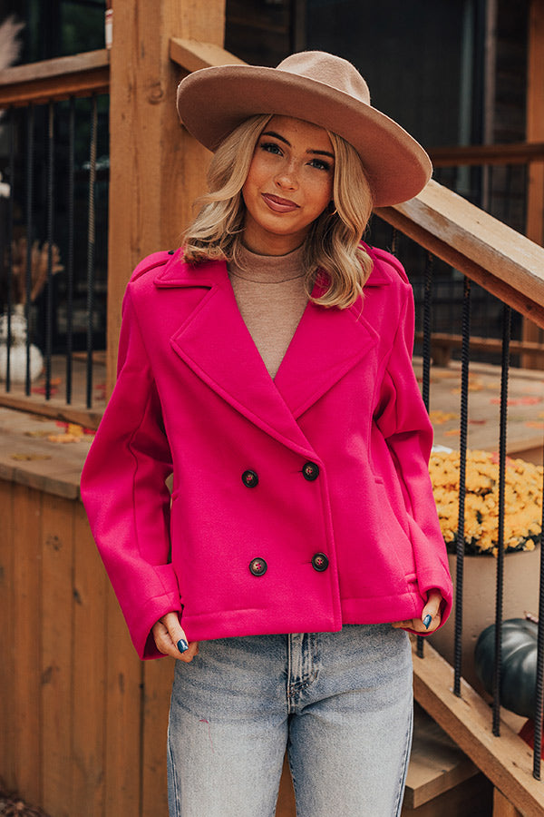 Simply Grand Jacket in Hot Pink