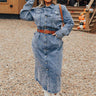 For The Record Denim Midi Curves Image - 1
