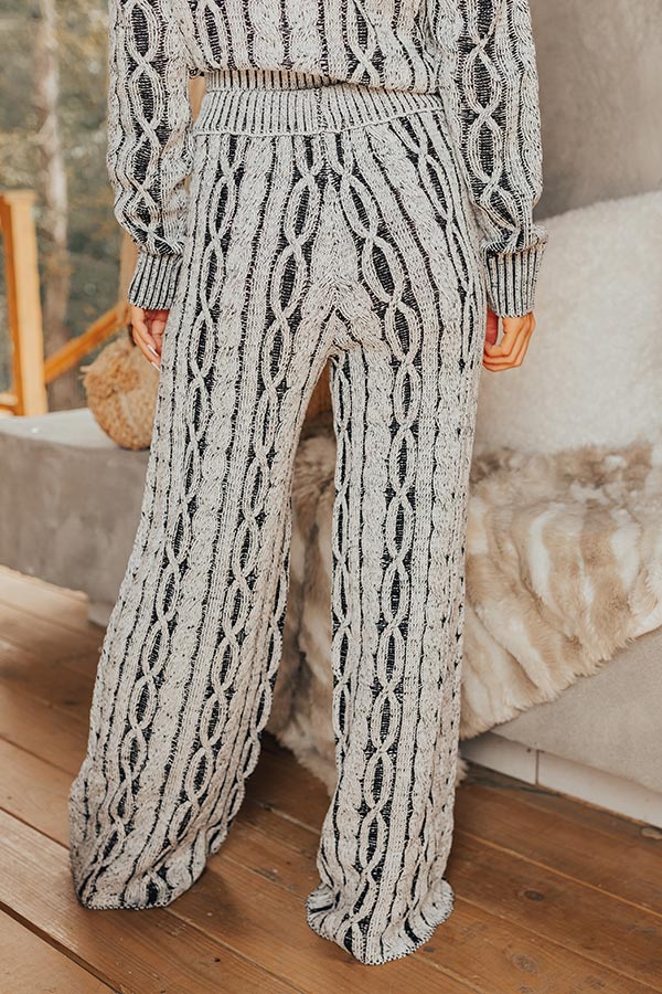 Cup Of Cozy Cable Knit Pants