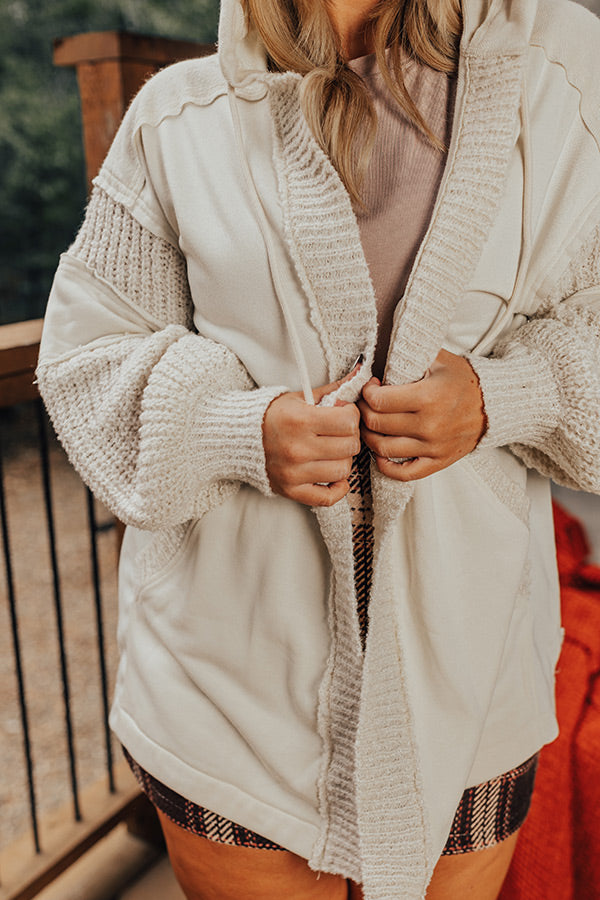 Sundown Chill Cardigan In Espresso   Curves
