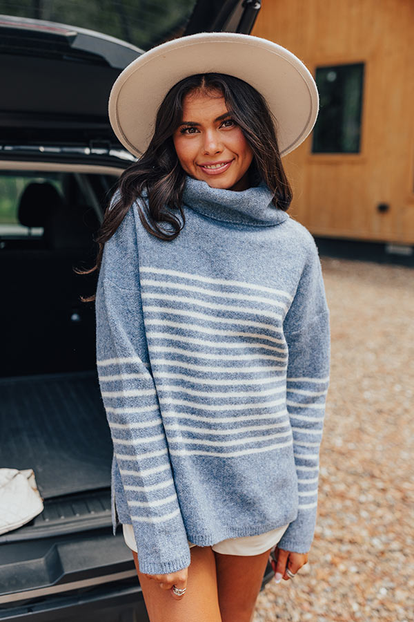Cozy Fall Morning Stripe Sweater