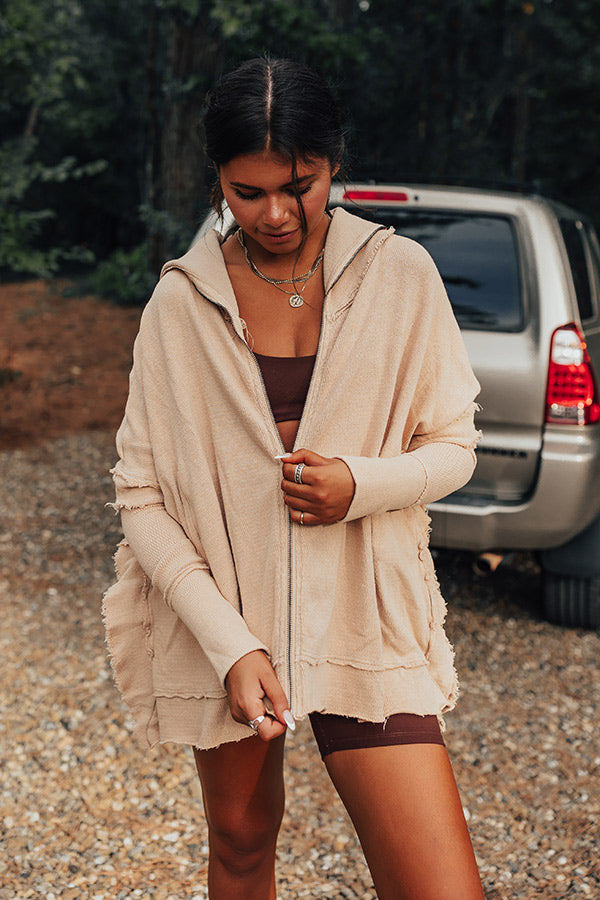 Forest Memories Oversized Sweater in Iced Latte