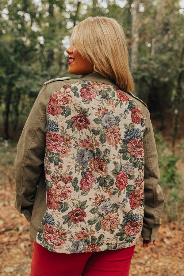 All The Hits Floral Jacquard Jacket Curves