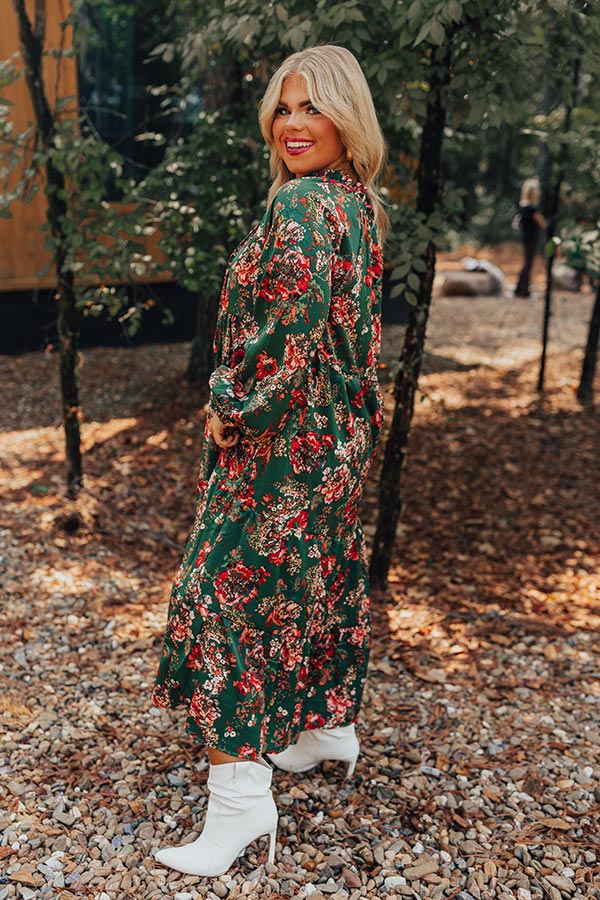 Sunday Slow Down Floral Midi Curves Image - 5