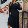 Touring Rome Maxi Dress Curves in Black Curves Image - 1