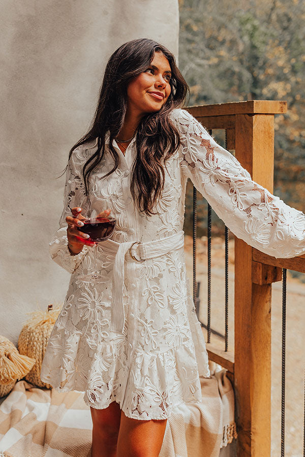 French Feelings Embroidered Mini Dress Image - 1