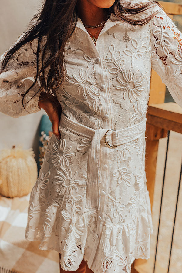 French Feelings Embroidered Mini Dress Image - 4