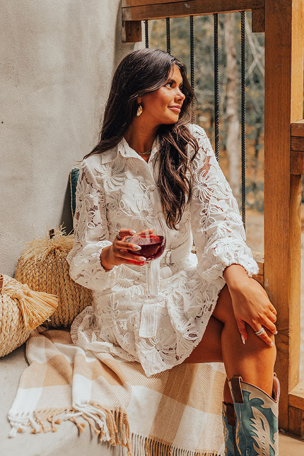 French Feelings Embroidered Mini Dress Image - 2