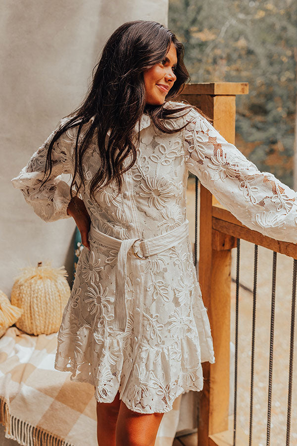 French Feelings Embroidered Mini Dress Image - 5