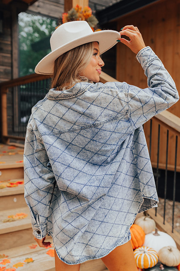 Stop Time Light Weight Denim Jacket in Light Wash Image - 5