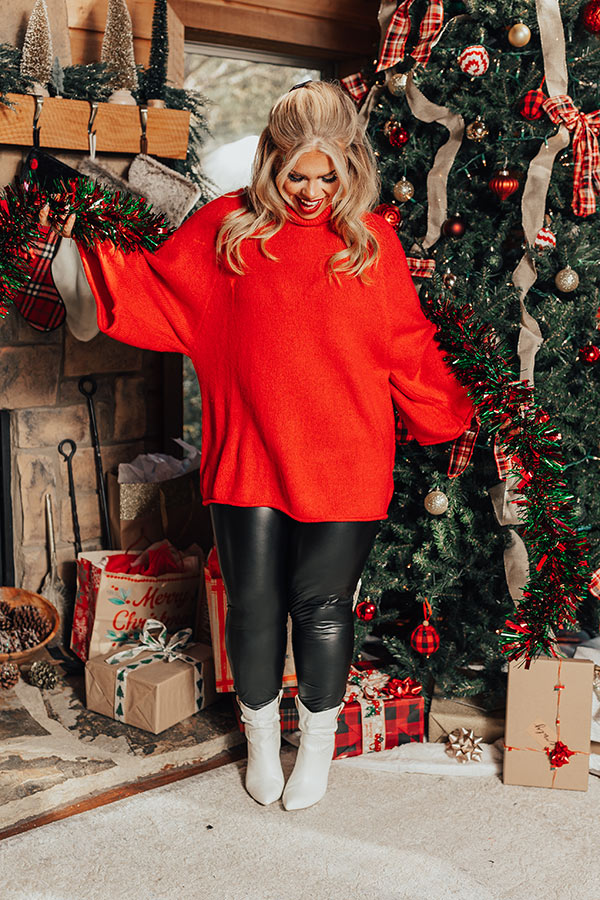 Seasonal Warmth Knit Sweater Curves Image - 3