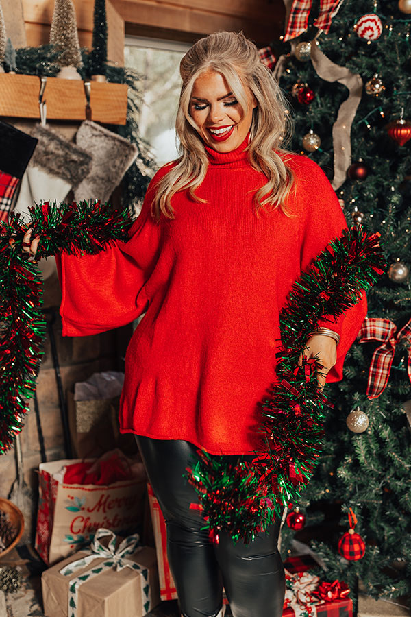 Seasonal Warmth Knit Sweater Curves Image - 1