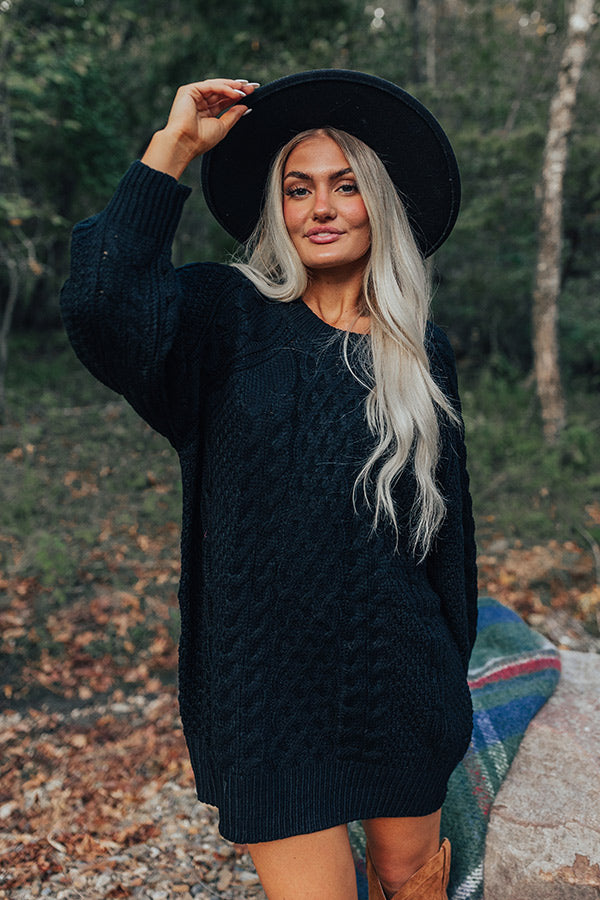 Diego Sweater Dress | Black Multi | Baltic Born