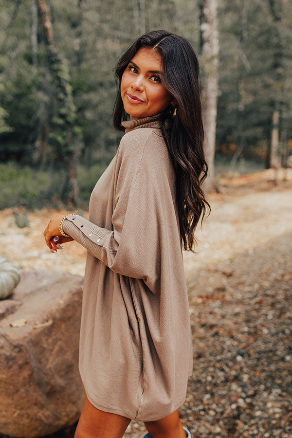 For The Record Shift Tunic In Taupe Image - 5