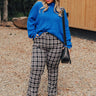 The Bolton High Waist Plaid Pants Curves Image - 1