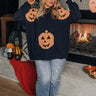 Hey Pumpkin Knit Sweater in Black Curves Image - 1