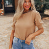 Best Luck Ever Sweater Top In Iced Latte Image - 1