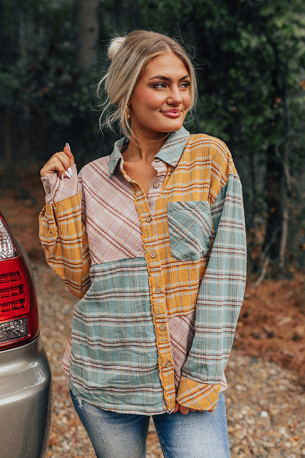 Mountain Overlook Colorblock Flannel Image - 1