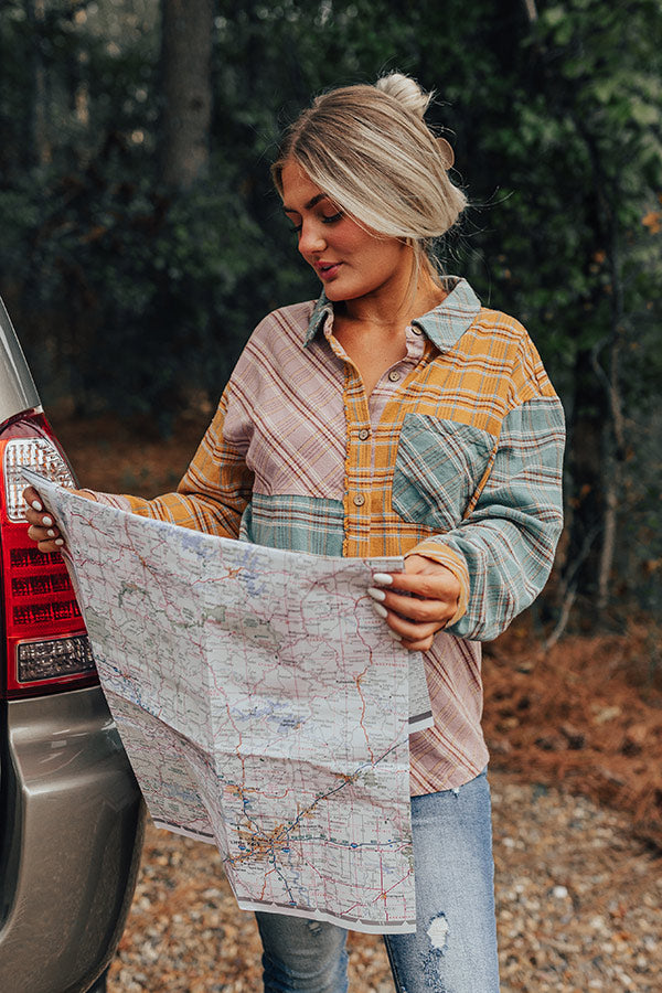 Mountain Overlook Colorblock Flannel Image - 1