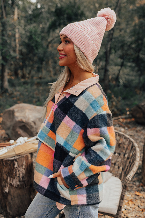 Sincerely Snuggly Plaid Pullover Image - 2
