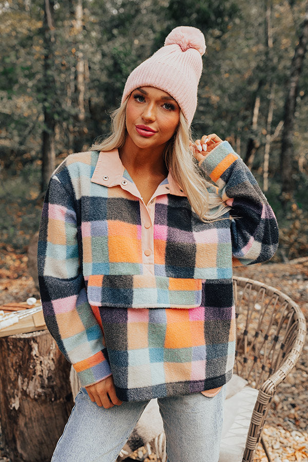 Sincerely Snuggly Plaid Pullover Image - 1