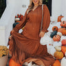 Touring Rome Maxi Dress Curves in Camel Curves Image - 1
