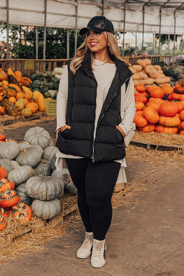Puffer Vest All Black Leggings Outfit Outfit Patagonia Vest Style