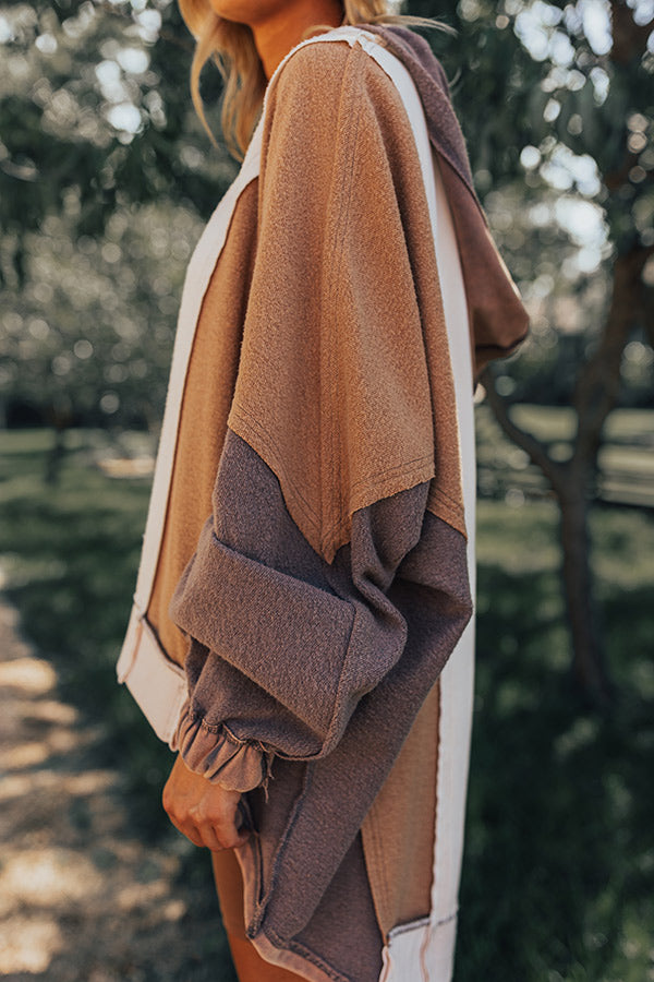 Comfy Cooldown Color Block Hoodie Image - 1