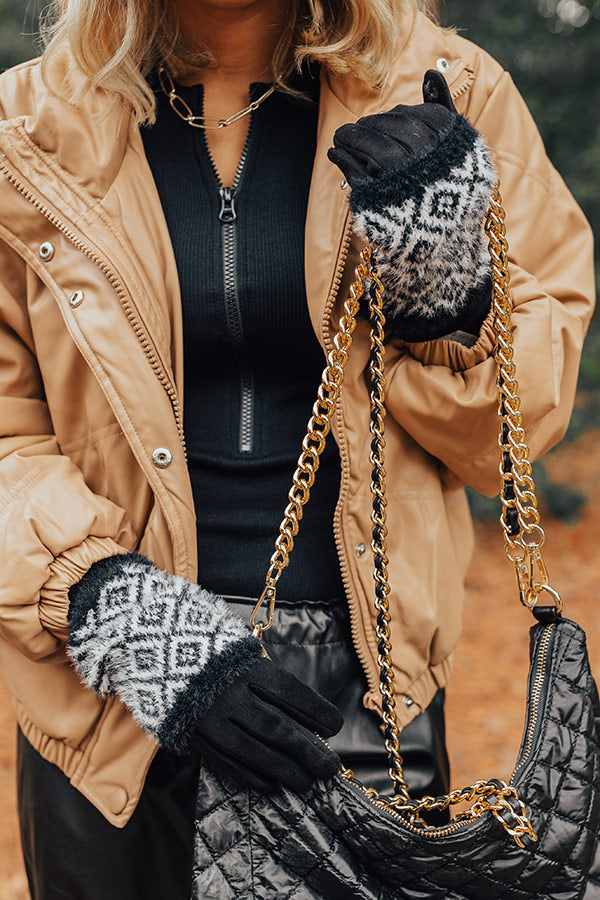 Cool Touch Tech Gloves in Black Image - 1