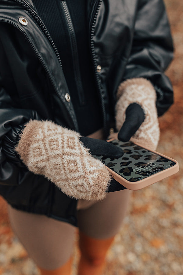 Cool Touch Tech Gloves in Taupe Image - 1