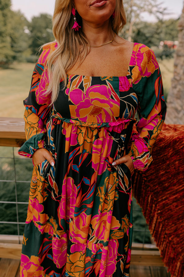 Simply Grand Floral Midi Curves Image - 2