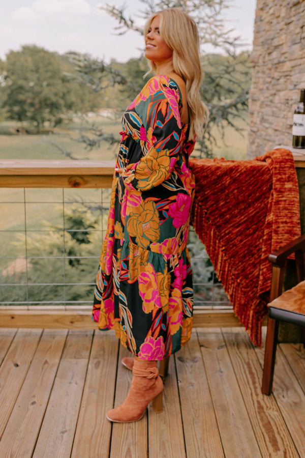 Simply Grand Floral Midi Curves Image - 3