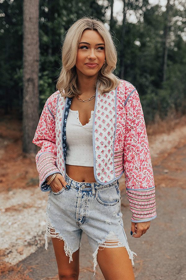 Crisp Breeze Quilted Reversible Jacket Image - 3