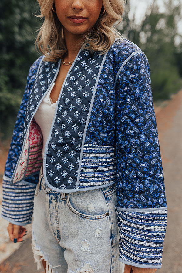 Crisp Breeze Quilted Reversible Jacket Image - 5