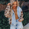 Amber Abundance Denim Jacket In Brown Image - 1