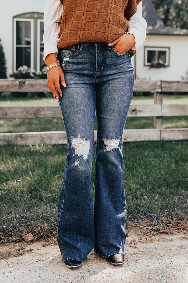 Judy Blue The Koty High Waist Distressed Flare