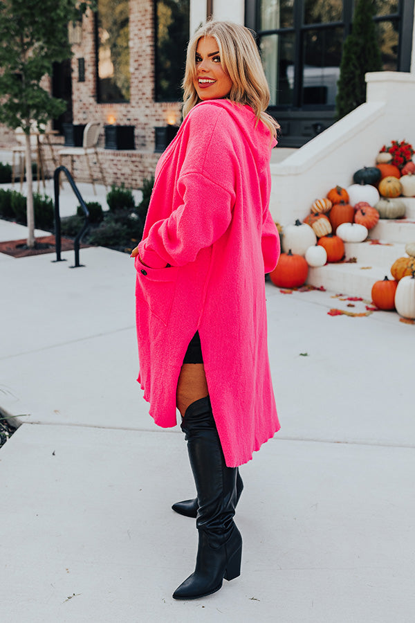 Jm Collection Duster Cardigan Pink Start The Bonfire Duster