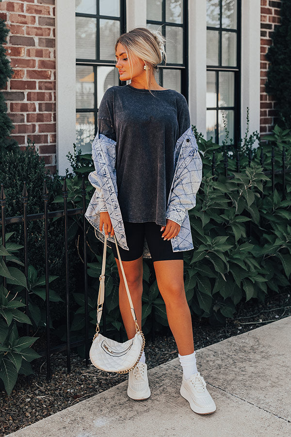 Wonderful Afternoon T-Shirt In Vintage Black Image - 1