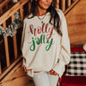Holly Jolly Oversized Sequin Sweatshirt Image - 1