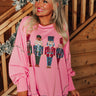 Nutcrackers March Oversized Sequin Sweatshirt Image - 1