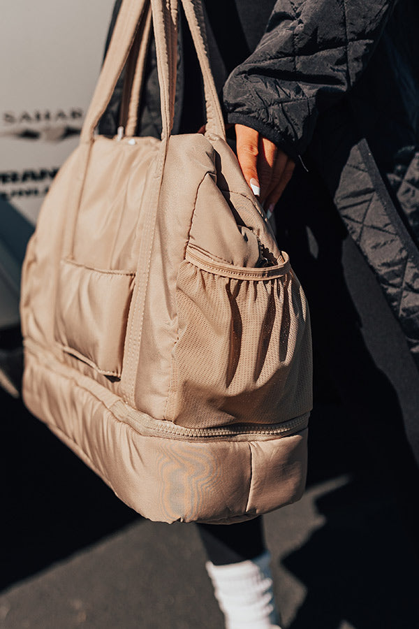 Slow Your Roll Tote in Tan Image - 2