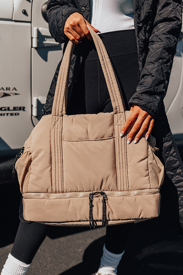 Slow Your Roll Tote in Tan Image - 1