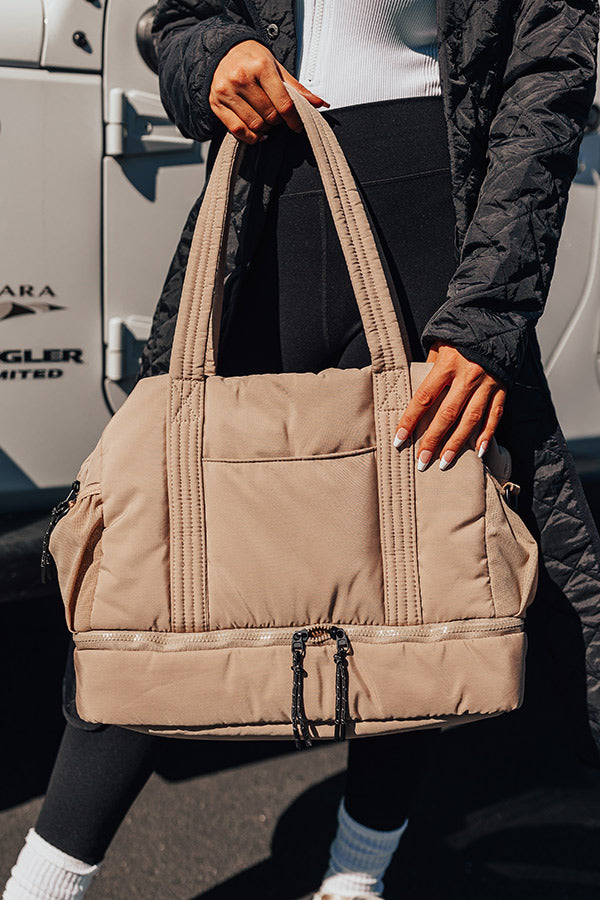 Slow Your Roll Tote in Tan