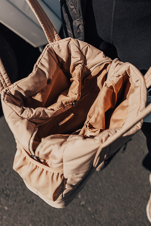 Slow Your Roll Tote in Tan Image - 5