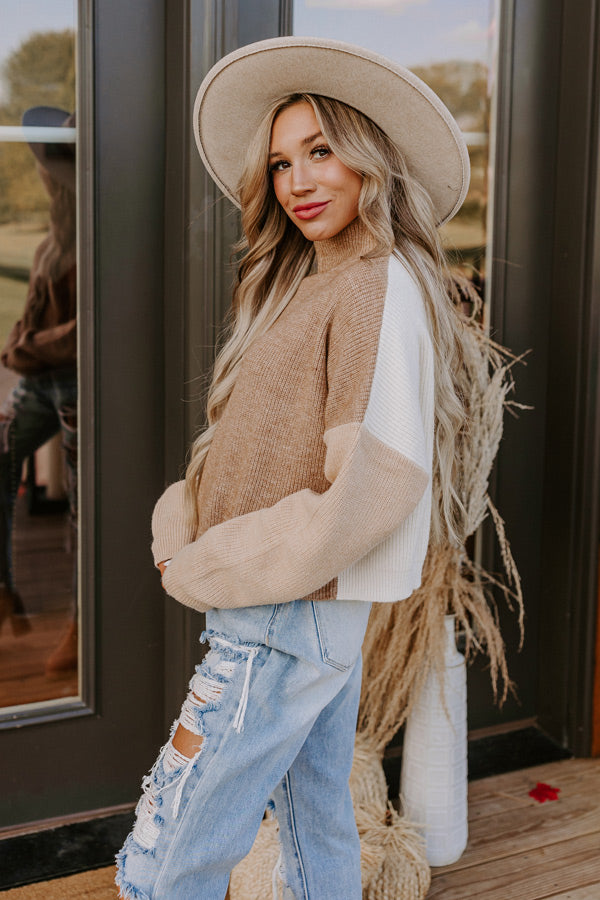 Nantucket Chill Knit Sweater in Iced Latte Image - 4