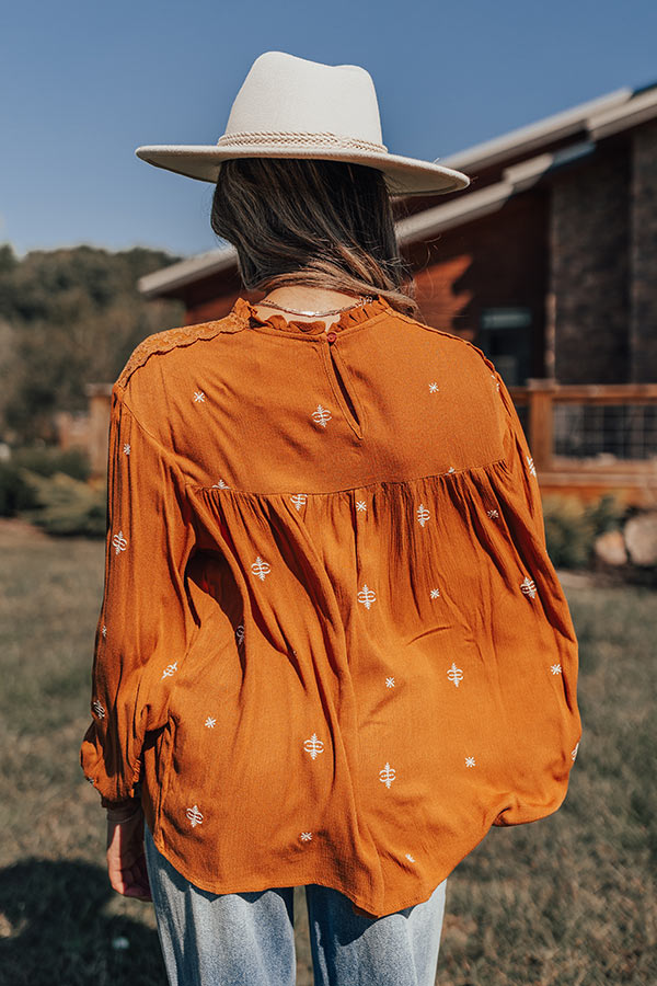 Tea At The Plaza Embroidered Top Image - 5