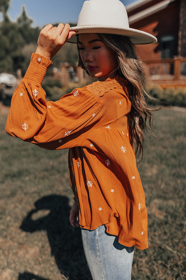 Tea At The Plaza Embroidered Top Image - 4