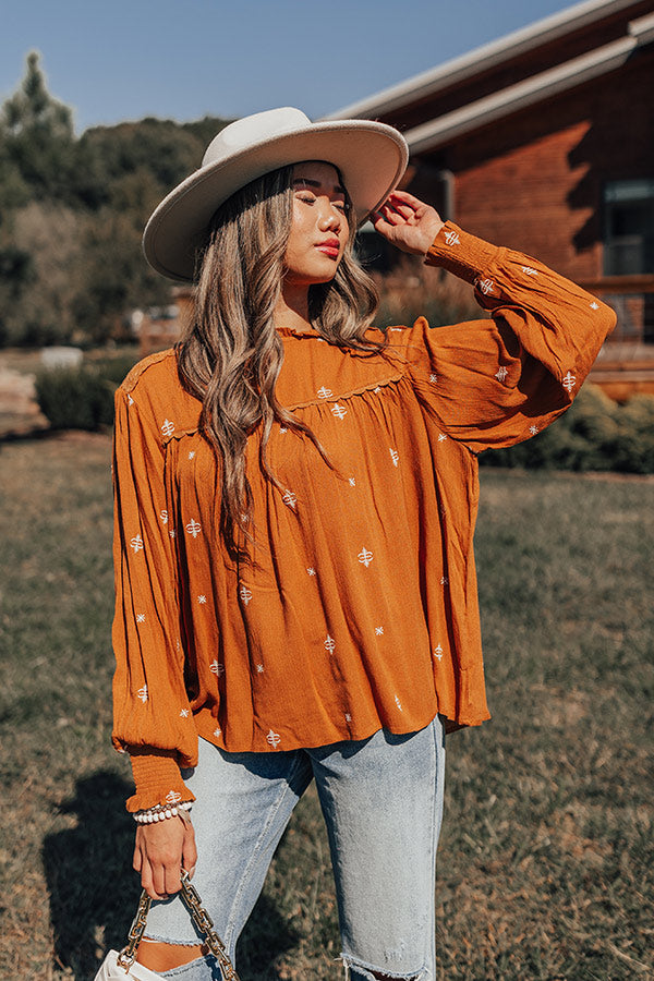 Tea At The Plaza Embroidered Top Image - 1